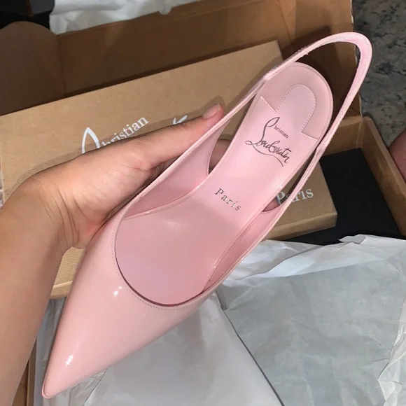 Christian louboutin hot chick $550 sling back 100 pink and yellow available - Picture 3 of 8